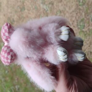 BUY IT NOW PRICE 🍑❤️1 Pink Bunny With Checkered Bow Bag Charm